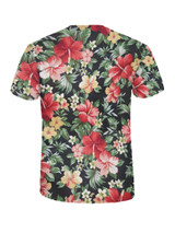 Casual Short Sleeve Crew Neck Floral Printed T-Shirt