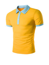 Casual Polo Collar Contrast Trim T-Shirt