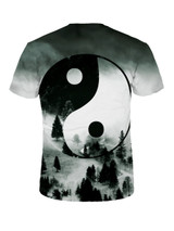Casual Crew Neck Short Sleeve Unique Printed T-Shirt