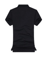 Casual Polo Collar Short Sleeve Retro Printed T-Shirt