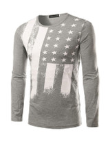 Casual Men Star Printed Round Neck T-Shirt