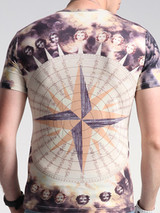 Casual Fitted Round Neck Printed T-Shirt