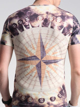 Casual Fitted Round Neck Printed T-Shirt