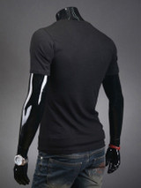 Casual Fashion V-Neck Printed T-Shirt