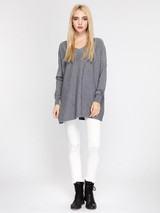 V-neck Loose Knitting Sweater Tops