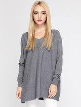 V-neck Loose Knitting Sweater Tops