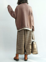 Loose Batwing Sleeves Knitting Sweater