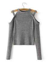Knitting Round-neck Sweater Tops