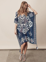 Printed Chiffon Loose Cover-Up Tops