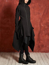 Fashion Solid Color Long Sleeves Outwears Tops