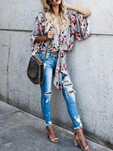 Bow-embellished Chalaza Blouses&Shirts Tops