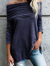 Ruffled Off-the-shoulder Blouses&Shirts Tops Ruffled Off-the-shoulder Blouses&Shirts Tops