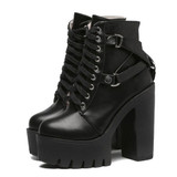 Lace-up Soft Ankle Boots