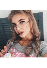 Grey Letter Crop Round Neck Short Sleeve Casual T-Shirt