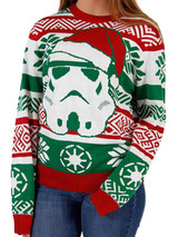 Green White Christmas Floral Round Neck Long Sleeve Sweatshirt