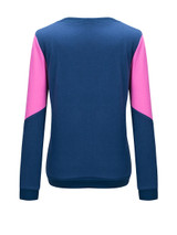 Casual Round Neck Color Block Sweatshirt