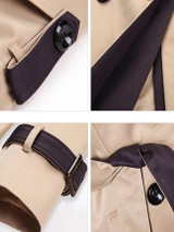 Casual Chic Lapel Breasted With Pockets Trench-Coat