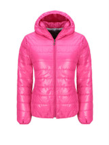 Casual Basic Hooded Pocket Quilted Plain Padded Coat