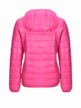 Casual Basic Hooded Pocket Quilted Plain Padded Coat