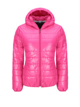 Casual Basic Hooded Pocket Quilted Plain Padded Coat