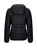 Casual Basic Hooded Pocket Quilted Plain Padded Coat