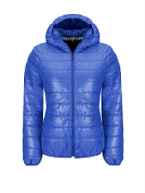 Casual Basic Hooded Pocket Quilted Plain Padded Coat