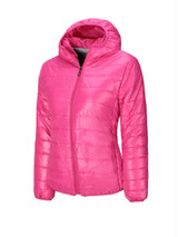 Casual Basic Hooded Pocket Quilted Plain Padded Coat