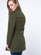 Casual Stylish Charming Lapel Double Breasted Plain Coat