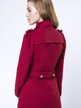 Casual Stylish Charming Lapel Double Breasted Plain Coat