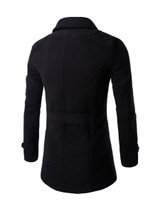 Lapel Double Breasted Men Coat