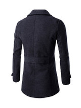 Lapel Double Breasted Men Coat