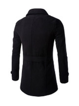 Lapel Double Breasted Men Coat