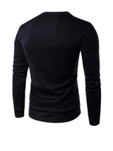 Casual Round Neck Retro Printed Men Sweatshirt