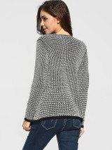 Casual Lapel Worsted Striped Cardigan Casual Lapel Worsted Striped Cardigan