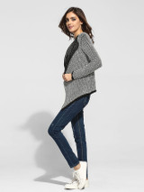 Casual Lapel Worsted Striped Cardigan Casual Lapel Worsted Striped Cardigan