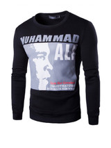 Casual Round Neck Long Sleeve Letters Printed Men Sweatshirt