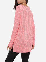Casual Loose Fitting V Neck Knit Plain Sweater Casual Loose Fitting V Neck Knit Plain Sweater