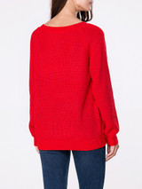 Casual Deep V-Neck Loose Fitting Plain Sweater Casual Deep V-Neck Loose Fitting Plain Sweater