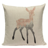 Decorative Geometric and Animal Print Accent Pillow Cover