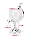 Globe-Shaped Clear ABS Plastic 50 oz  Beverage Tap Decanter Home Decor
