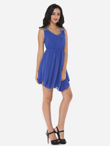 Casual Plain Charming Spaghetti Strap Skater-dress