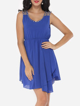 Casual Plain Charming Spaghetti Strap Skater-dress