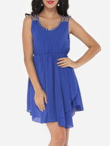 Casual Plain Charming Spaghetti Strap Skater-dress