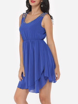 Casual Plain Charming Spaghetti Strap Skater-dress