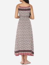 Casual Floral Printed Charming Spaghetti Strap Maxi-dress