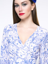 Casual Deep V-Neck Slit Abstract Print Maxi Dress Casual Deep V-Neck Slit Abstract Print Maxi Dress