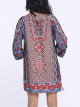 Casual Bohemian Fantastic V Neck Shift Dress