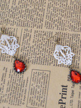 Casual Chic Lace Faux Crystal Earring