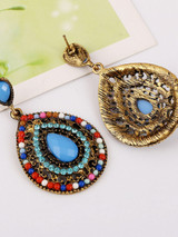 Casual Teardrop Faux Crystal Drop Earring