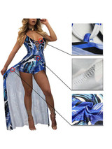 Elegant Boho Strap Lace Up Backless Beach Jumpsuit Playsuits Romper